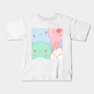 Monsters in my head friends Kids T-Shirt